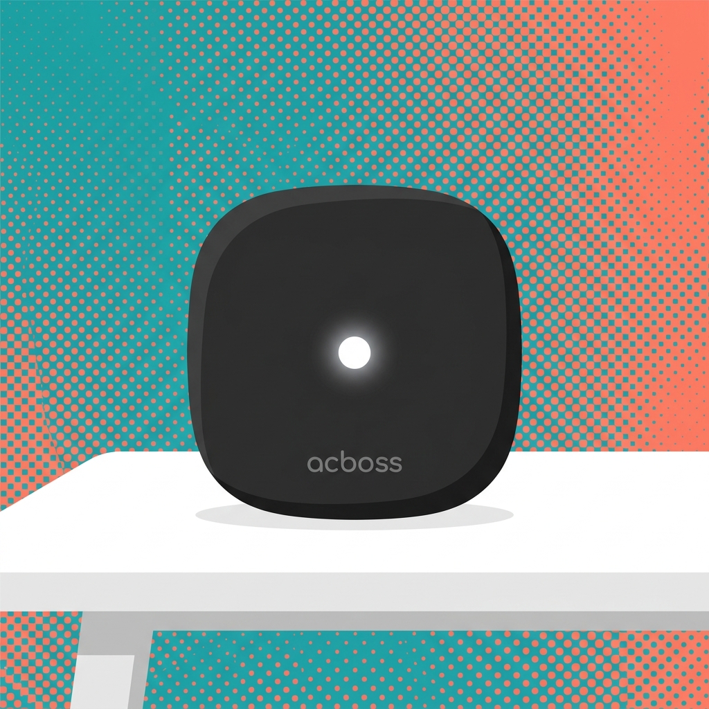 ACBOSS product on a warm neutral background